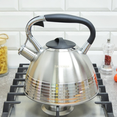 Чайник 3л нерж со свистком "Liverpool" BM-0706