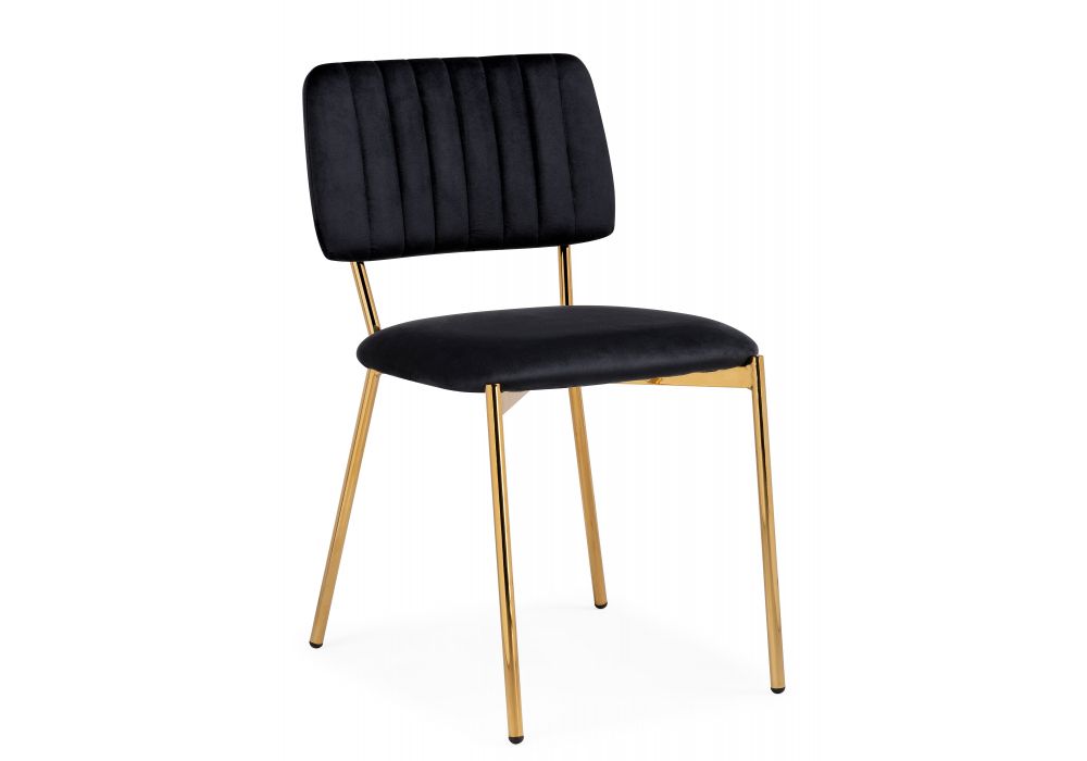 Стул на металлокаркасе Armond black / gold