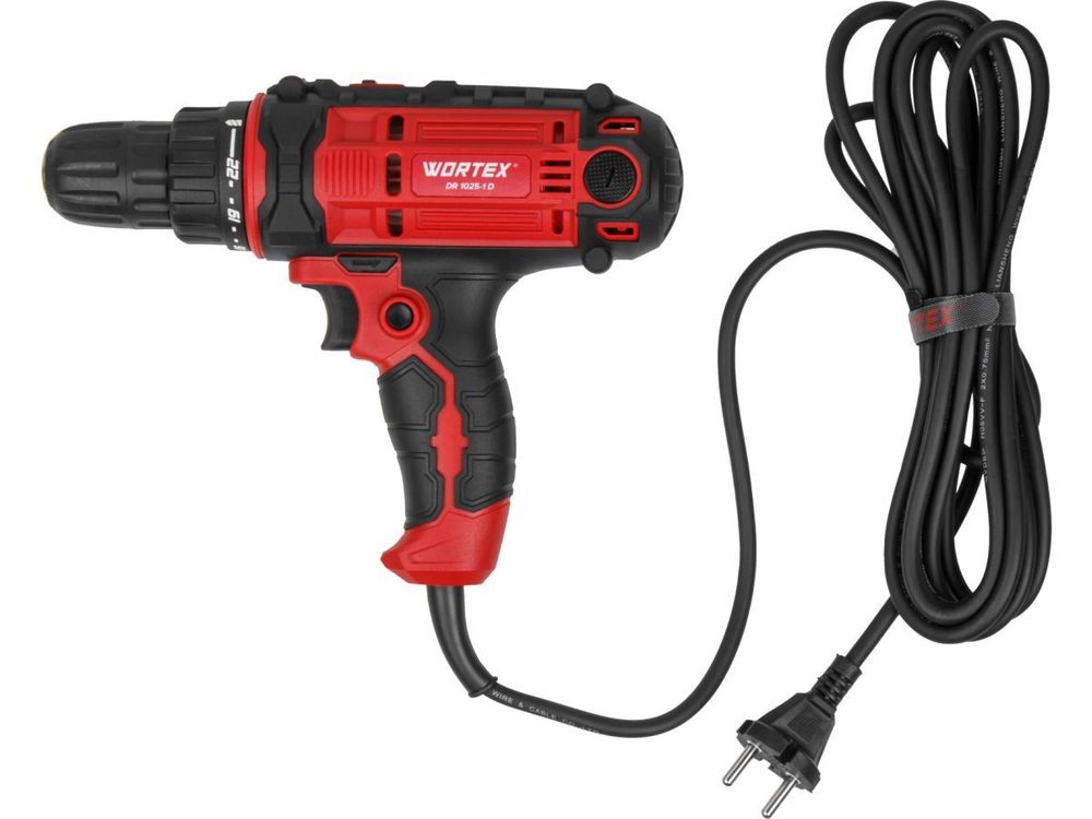 Дрель-шуруповерт WORTEX DR 1025-1 D