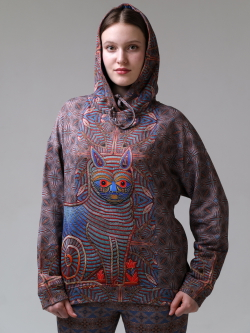 Худи с принтом кота