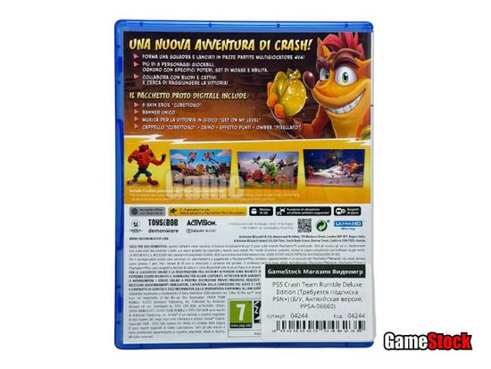 PS5 Crash Team Rumble Deluxe Edition (Требуется подписка PSN+) (Б/У, Английская версия, PPSA-06660)