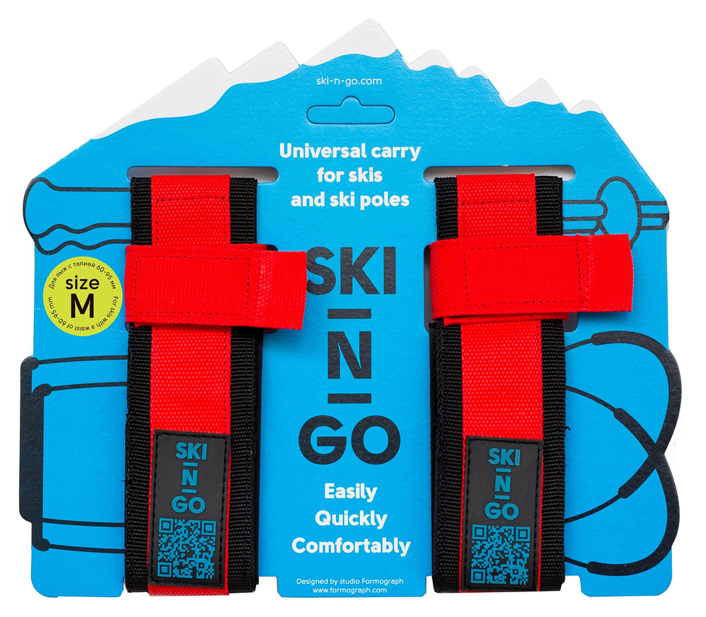 SKI-N-GO связки для горных лыж  643VZ-TL17 red green blue yellow 60-95 M