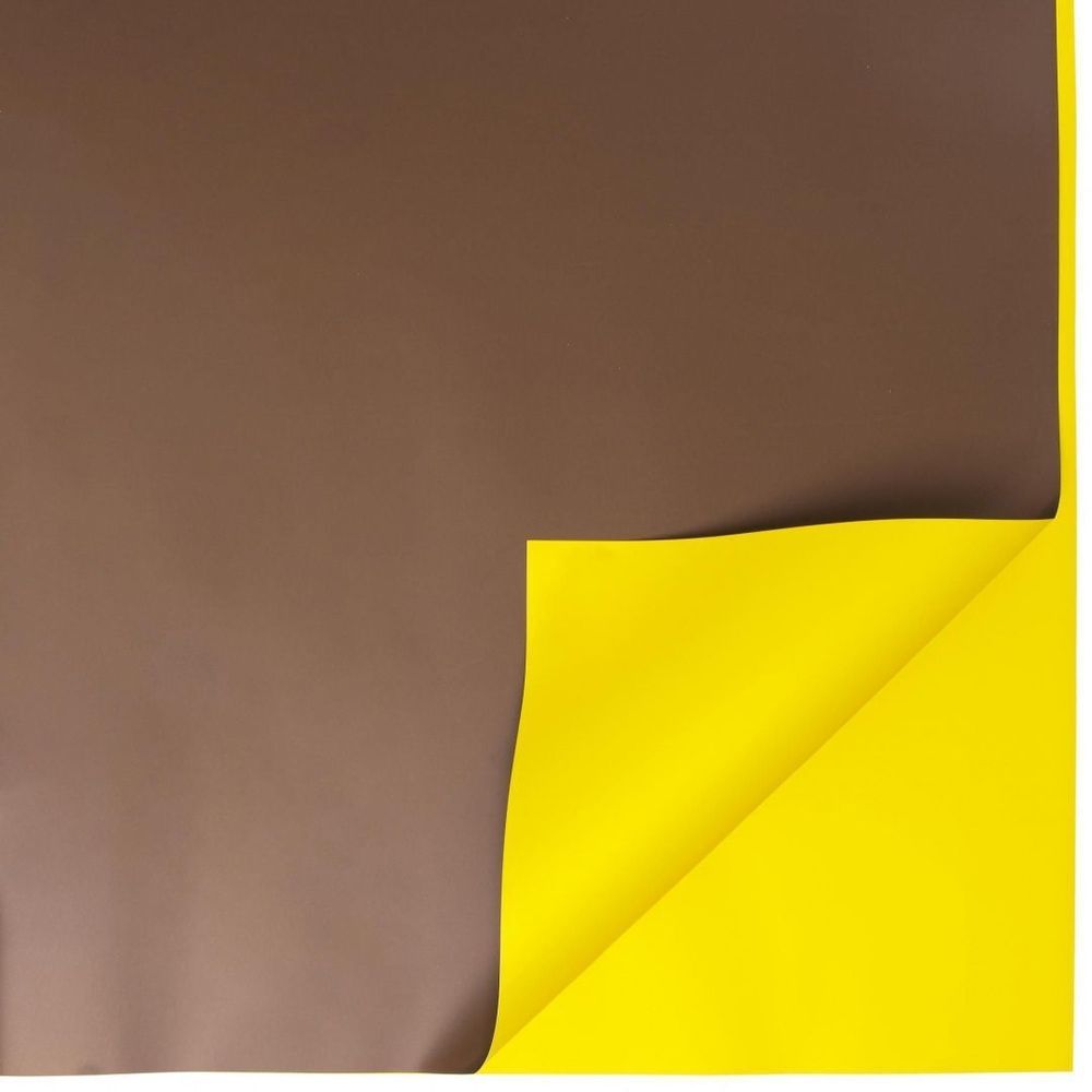 ЛИСТ Яркая 58*58/20шт ШОКОЛАД/ЯРКО-ЖЁЛТЫЙ
