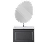 Мебель для ванной комнаты подвесная Cezares GIUBILEO-N-80-1C-SO-TIT-P 80см Титан