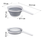 Дуршлаг складной ФЛЕКС с ручкой D 19см V=1,3 л М1127