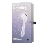 Прозрачный двусторонний стеклянный фаллоимитатор 18,5см Satisfyer Dazzling Crystal 1 4045658