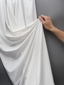 Микрофибра бельевая матовая эластичная цвет белый метражом