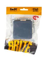 BRITE Выключатель 1-клавишный 10А ВС10-1-0-БрМ маренго IEK