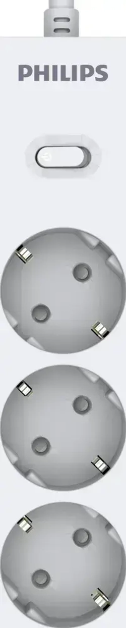 Philips сетевой фильтр 3 Розетки, кабель - 2M белый