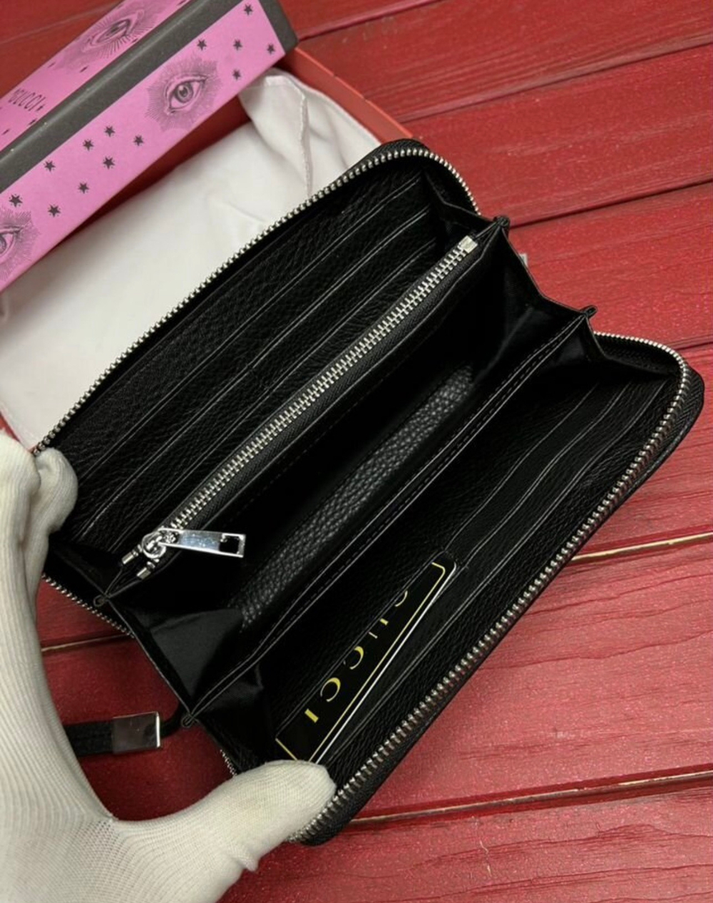 Кошелек на молнии Gucci премиум