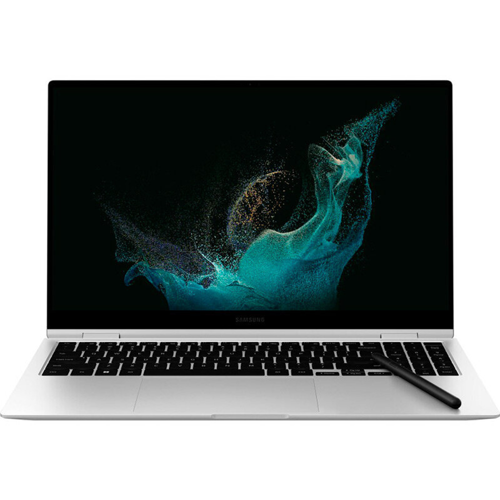 Ноутбук Samsung Galaxy Book2 Pro 360, 15 (i7-1260p/16gb/1Tb/15.6"/1920х1080 AMOLED/Win 11 Home) Silver NP950QED-KB1
