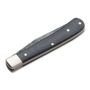 Складной нож Boker 112595 Trapper Uno Burlap c клинком из стали O-1 Tool Steel, рукоять микарта / нейзильбер