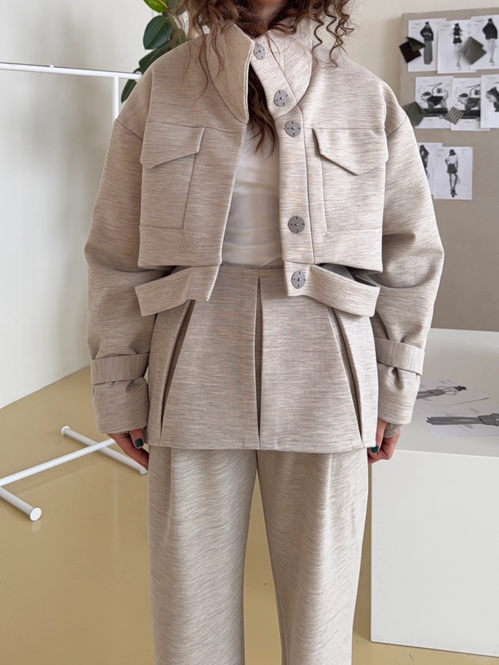 ЮБКА-БАСКА АЛЬМИ БЕЖЕВЫЙ