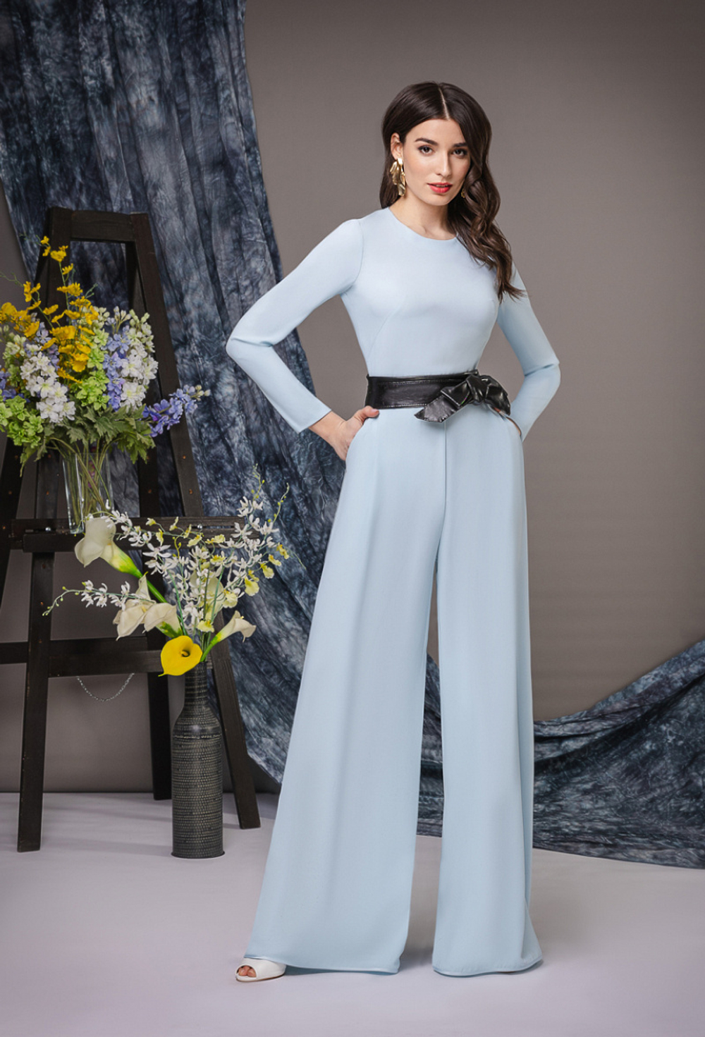 Комбинезон брючный голубой 20-01-22 SS