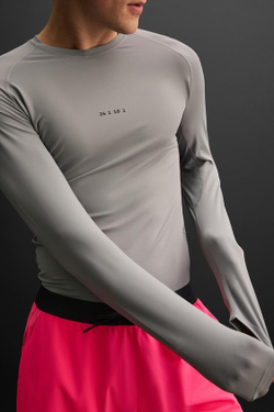 ZARA КОМПРЕССИОННАЯ ФУТБОЛКА ДЛЯ ЗАНЯТИЙ СПОРТОМ, СЕРЫЙ