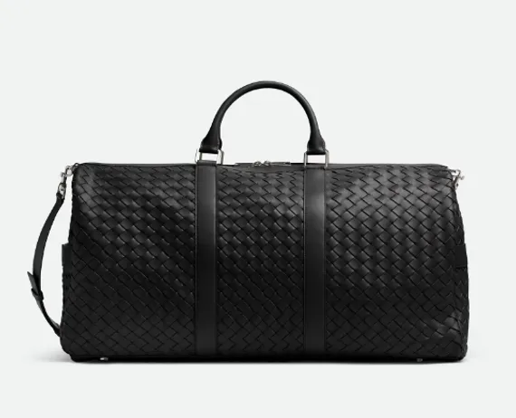 Дорожная сумка Bottega Veneta Intrecciato Duffle черный