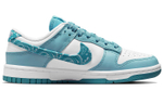 Кроссовки Nike Dunk Low Ess "Blue Paisley" (Женская размерная сетка)
