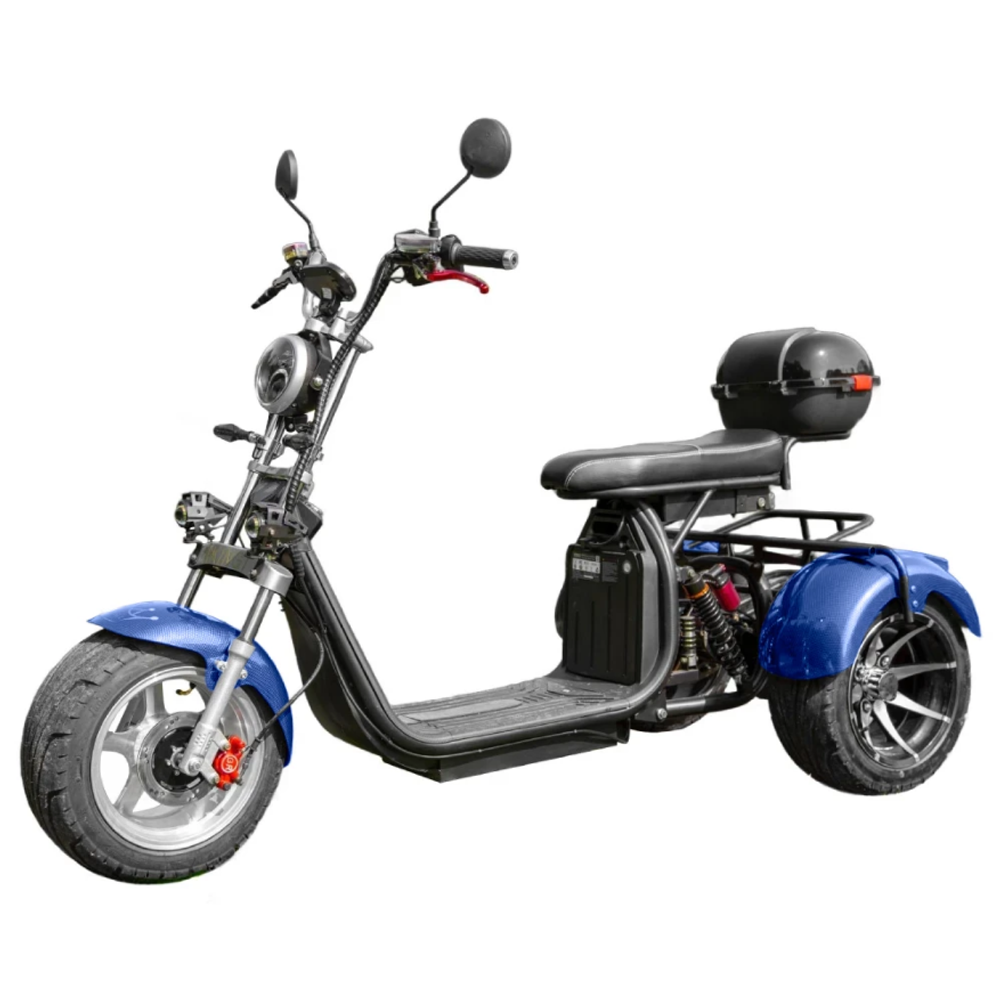 Электроскутер Ikingi X12 PRO Trike синий