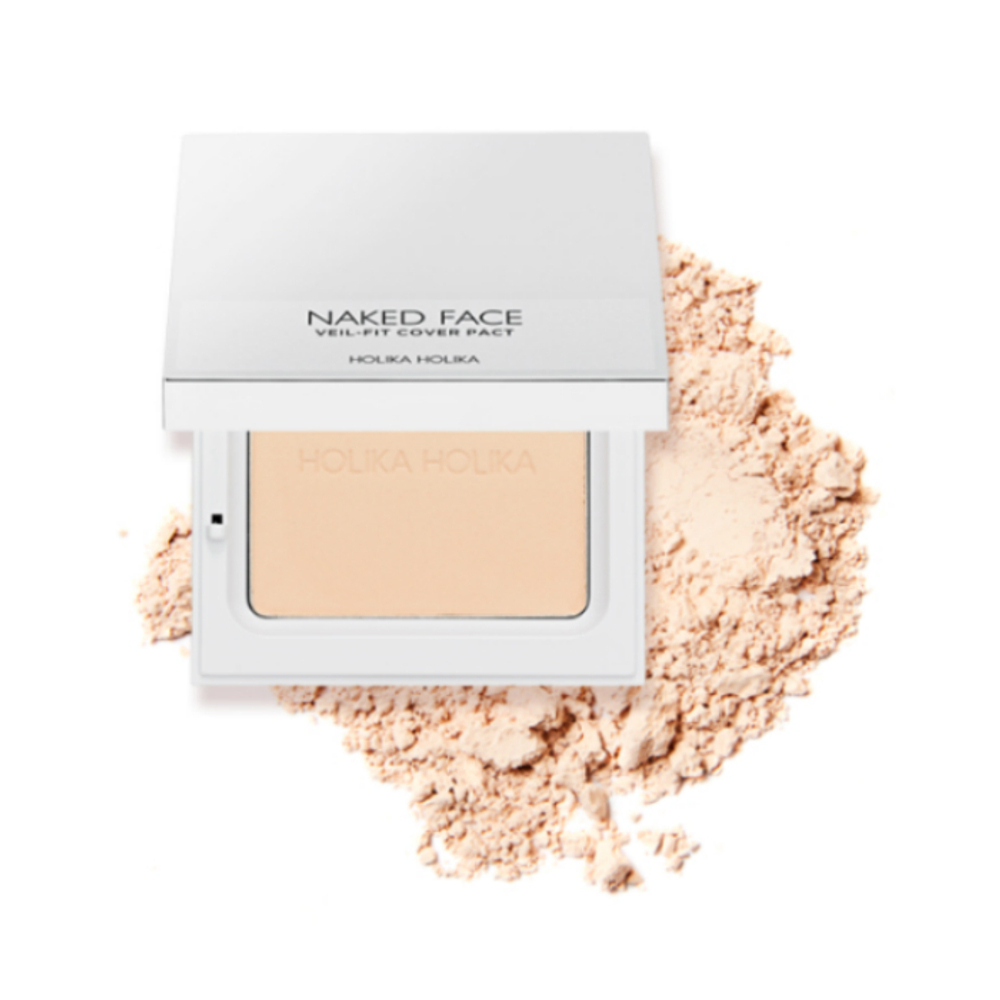 Пудра компактная для лица HOLIKA HOLIKA Naked Face Veil Fit Cover Pact тон 02