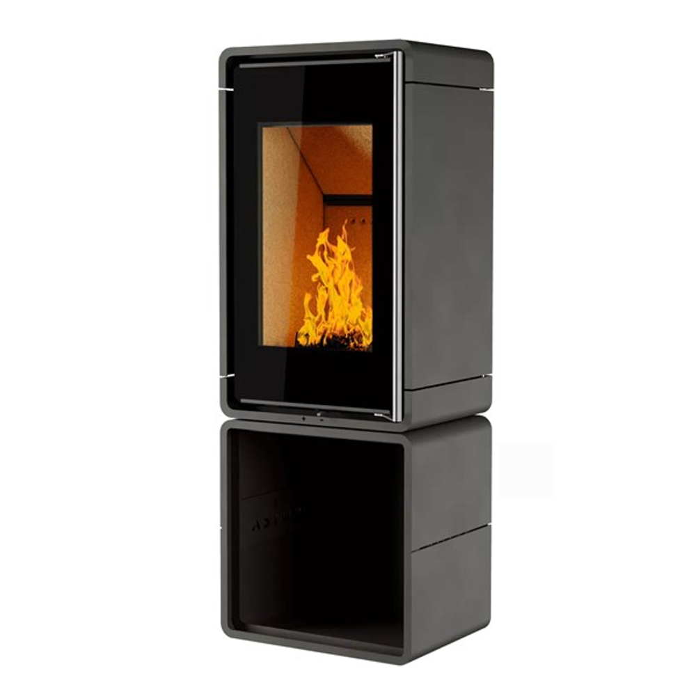 Печь-Камин АСТОВ КУБ (ПК 4581) (МЕТ. НА ДРОВНИКЕ)