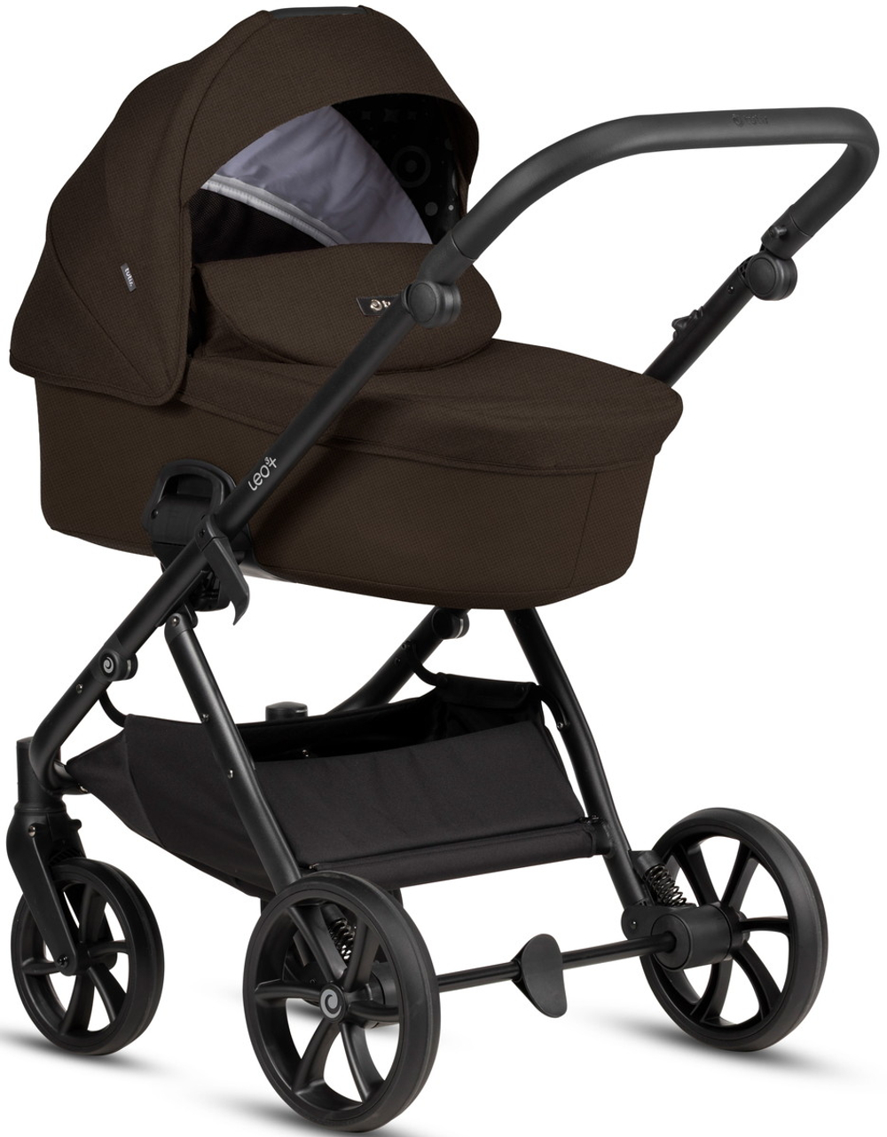 Детская коляска Tutis Leo 3 Plus 4 в 1 с автокреслом Beno Beige и базой 1582203 Brown
