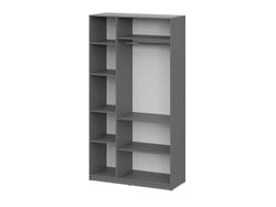 ШК 5 шкаф 1200 + полки 1 комплект / Графит