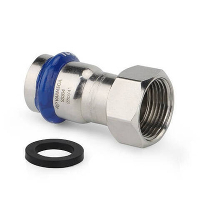 Переход на накидную гайку Varmega Inox Press - 22 x 1/2" (прессовой, для труб из нержавеющей стали)