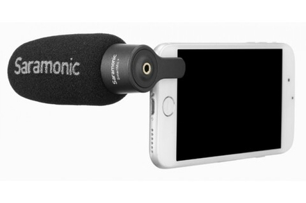 Микрофон Saramonic SmartMic+ направленный для смартфонов, разъем 3,5 мм TRRS