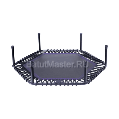 Каркасный батут с Т-образной ручкой, диаметр 4 фт, черно - фиолетовый