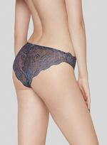 Нежные кружевные трусики-слипы (Размер: 2 размер) (Цвет: синий)