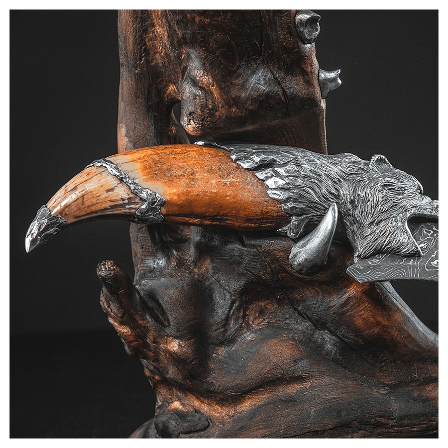 Нож серебряный «Великий кам»