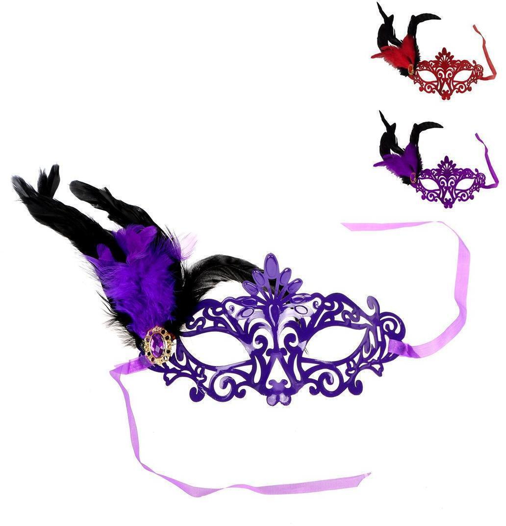 Маска "Узор с пером", в ассорт.