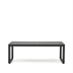 Стол Galdana уличный раздвижной из алюминия с черной отделкой 220 (340) x 100 см