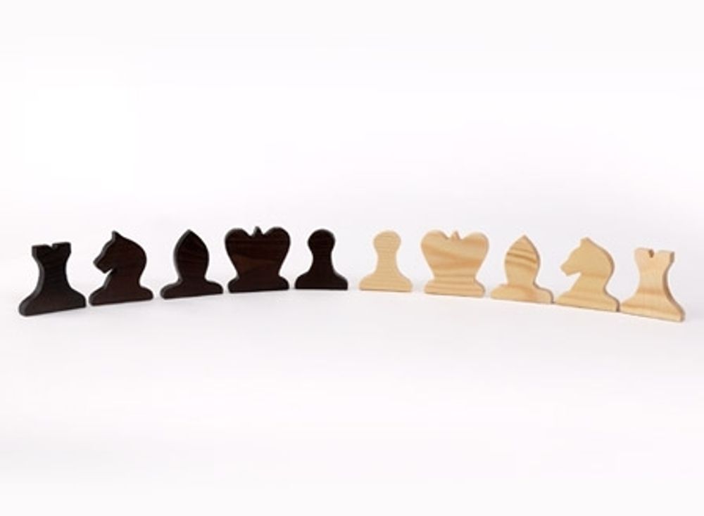 Фигуры шахматные магнитные к настенной демонстрационной доске