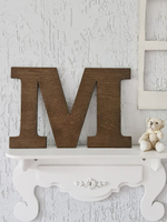 Буква английского алфавита деревянная настенная