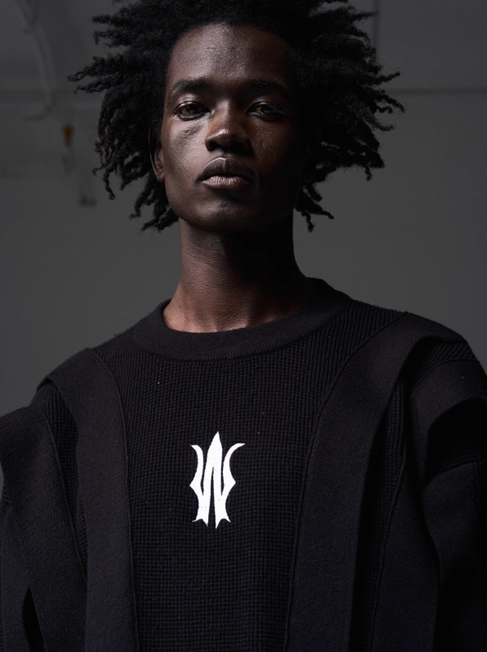 Свитер BLIND Multilayered Patchwork Waffle Sweater