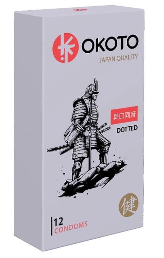 Точечные презервативы OKOTO Dotted - 12 шт. Точечные презервативы OKOTO Dotted - 12 шт.