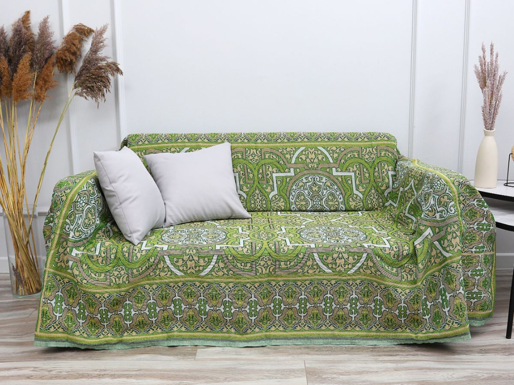 Покрывало на кровать, покрывало 2 спальное, гобелен с размерами: 200x210 см