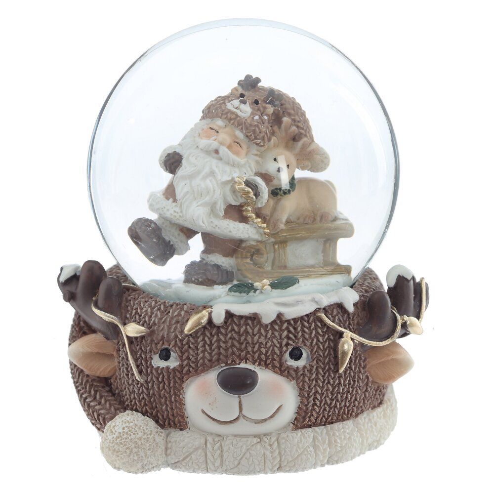 GAEM Фигурка декоративная "Дед Мороз" в стекл шаре, D 6.5 см, L7 W7 H8,5 см, 2в.