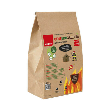 Неомид Огнебиозащита 1 группа, сухой концентрат 1:5, 5 кг