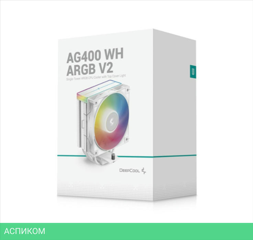 Кулер для процессора DeepCool AG400 WH ARGB V2 (R-AG400-WHAMMN-GJD)