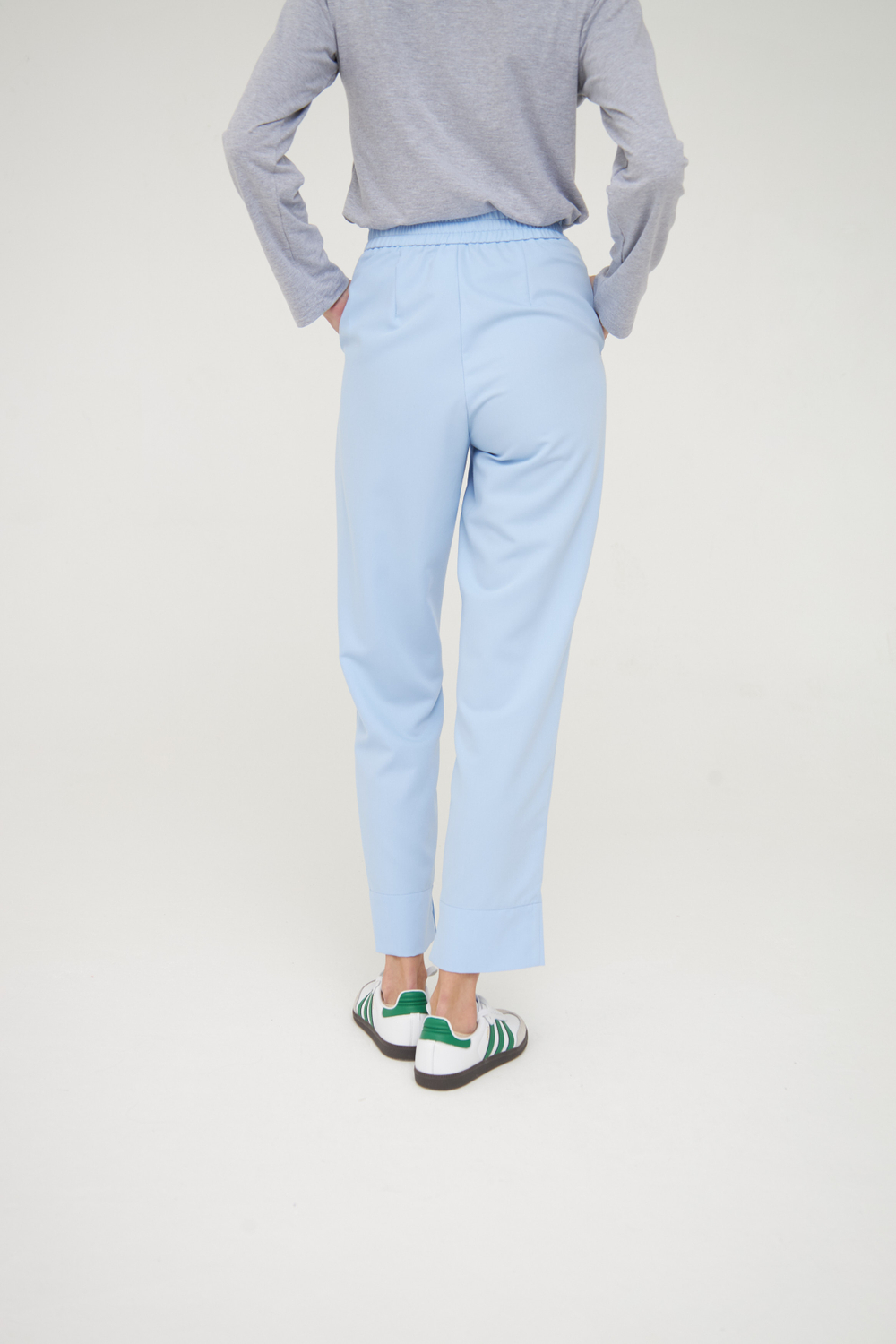 Брюки зауженные медицинские женские Сьют, скайблю OLD