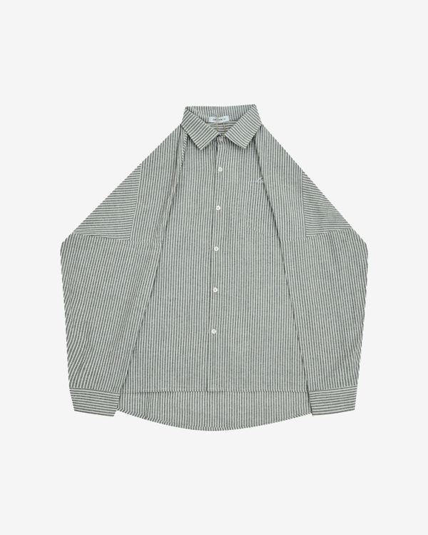 Рубашка Oversized Striped Shirt Grey - фото 1