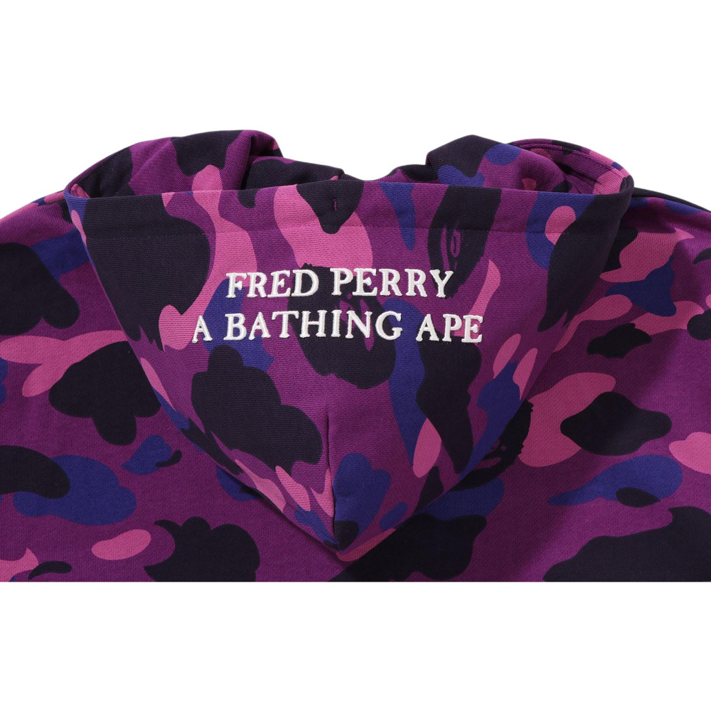 A Bathing Ape X Fred Perry Color Camo Zip Худи