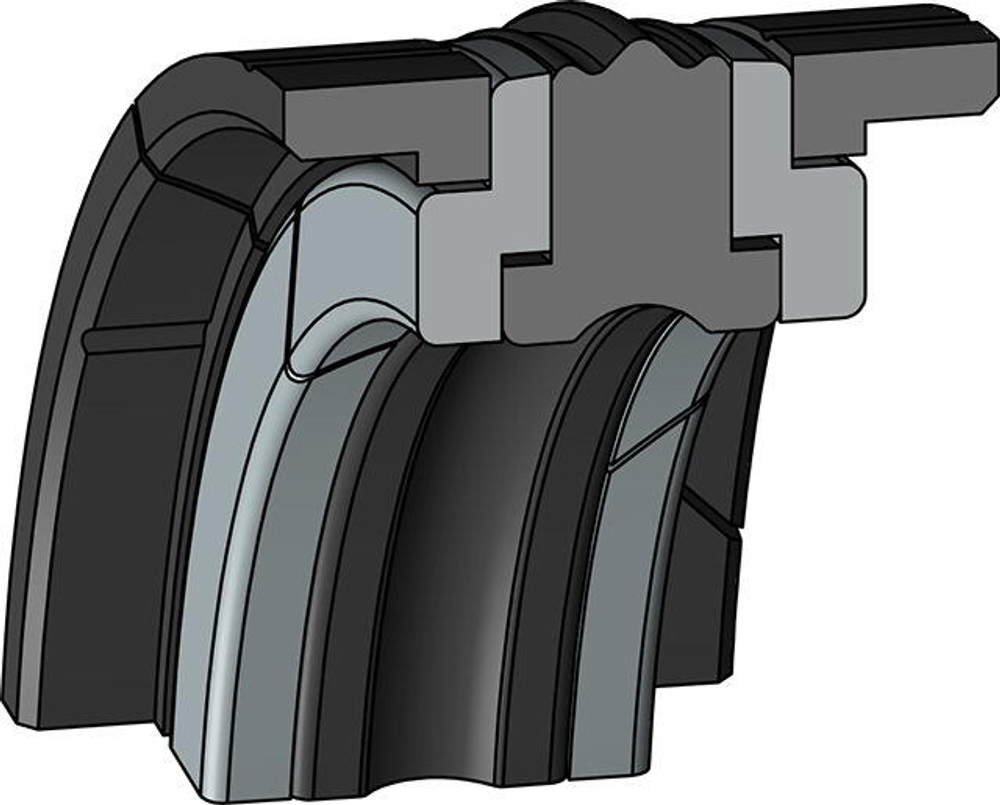 A105 140-115/1 Компактное уплотнение 140-115-25,4/9,52