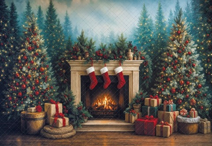 Камин драматик 10.25 - фон неопреновый