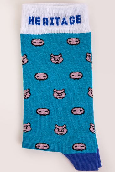Носки ЗАПОРОЖЕЦ Свинки Пятачки (женские) (Синий (Синий)