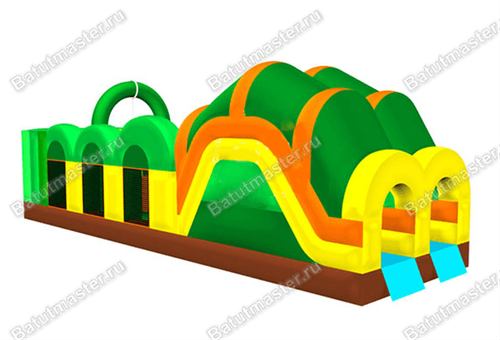 Надувная полоса препятствий "Зов джунглей"