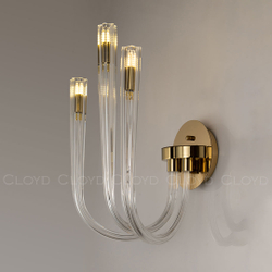 Бра Cloyd AEDA W3 / шир. 28 см - золото (арт.20478)