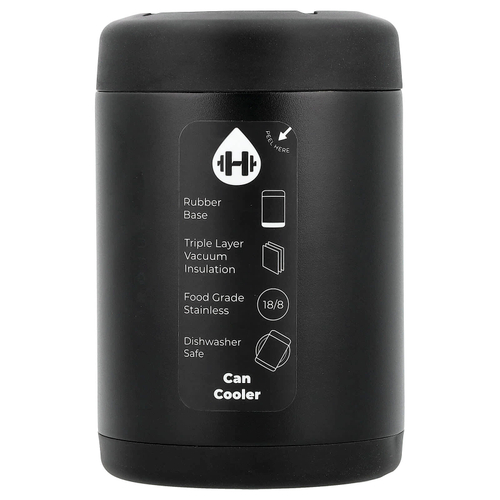 HydroJug, Охладитель для стандартных банок, черный, 12 унций